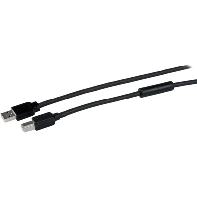 StarTech.com 15m / 50 ft Active USB 2.0 A to B Cable - Long 15 m USB Cable - 50 