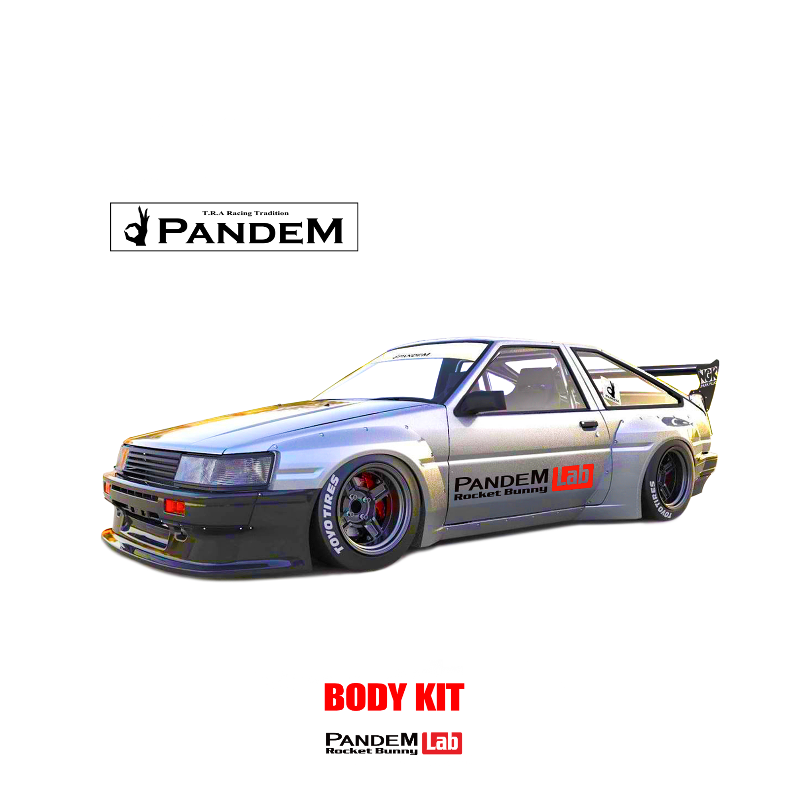 PANDEM / Rocket Bunny official Full Body kit for AE86 LEVIN