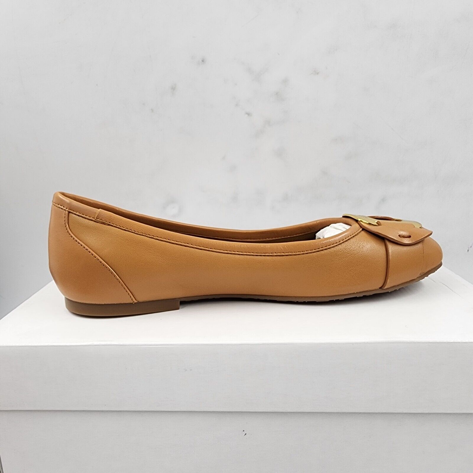 See by Chloé Chany Leather Ballet Flats Women's 37/7US Tan Round Toe Slip On - Picture 7 of 16