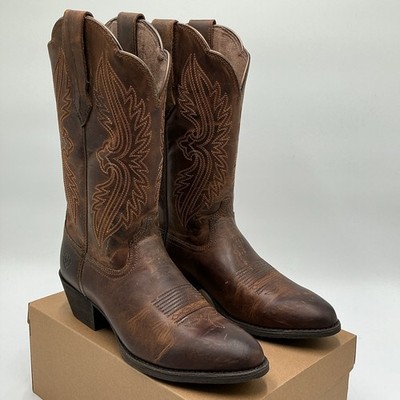 Ariat Heritage 10038380 Western Boots Women's 9B Brown R-Toe StretchFit Eby3237