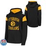 Outerstuff NFL Kids Youth 8-20 Official Licensed Team Color Primary Logo The Champ Lightweight Long Sleeve Football Hoodie - Pittsburgh Steelers - Medium 10/12
