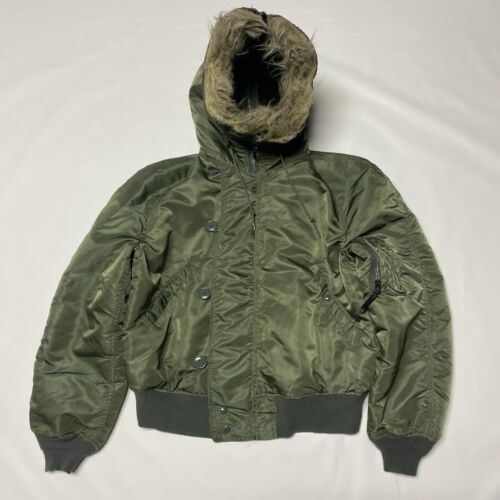Vintage Alpha Industries N-2B Flight Jacket XL Grn Heavy Vintage Alpha Industries N-2B Flight Jacket XL Grn Heavy