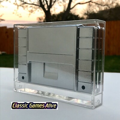 Best Nintendo SNES Video Game Cartridge Display Case (Highest quality plastic)