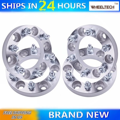 4 pcs 6x55 fit 19962015 Toyota 4Runner 1 Inch Silver Wheel Spacers Adapters