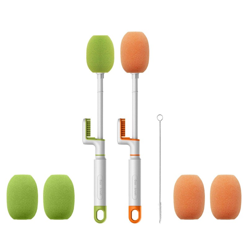 Bottle Brush 3-in-1 Baby Groove Brushes for Cleaning Crevice