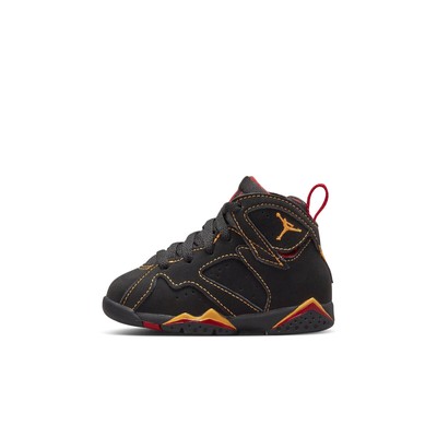 Кроссовки Jordan 7 Retro для малышей «Цитрусовые» черные/Цитрусово-красные (DJ2776 081)