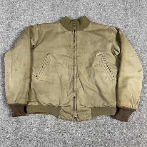 Vintage 40s Original WW2 5th Army Tanker Jacket Mens Medium