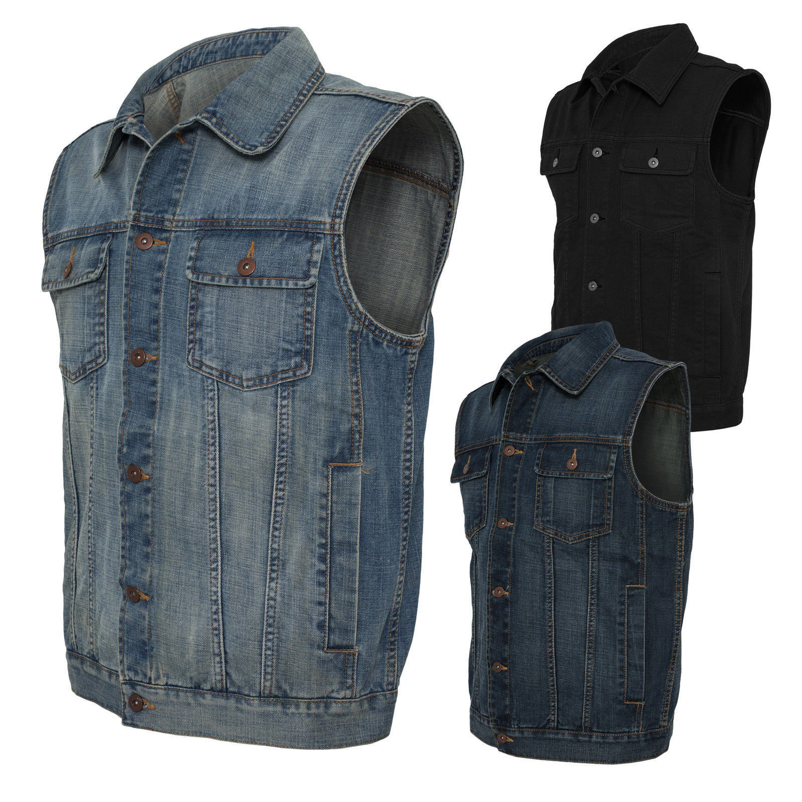 ジャケット・アウター oll | TARO DENIM VEST LZLER Men's Western Style Denim Vest with Pockets
