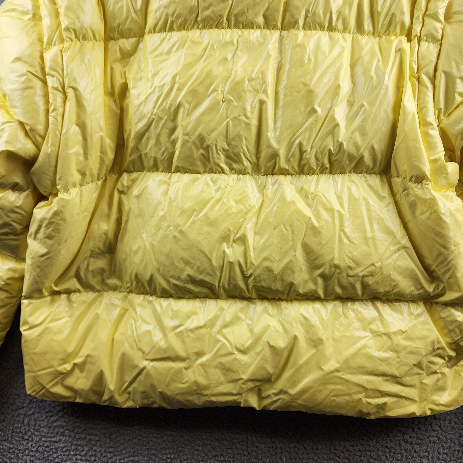 Moncler Mauleon Hooded Puffer Jacket Women's 5 Yellow Removable Hood & Sleeves - Picture 15 of 21