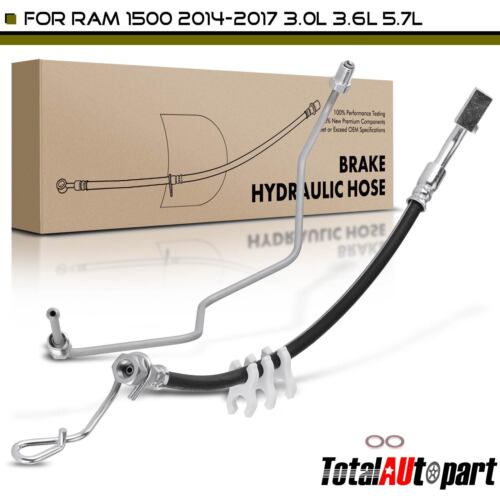 A-Premium Front Driver And Passenger Brake Hydraulic Hoses Compatible With Select Kia Models - Sorento 2016 2017 2018 2019 - Replace# 58732C5000, 58731C5000(Pack Of 2