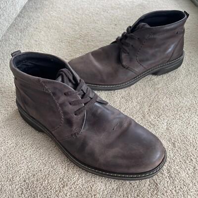 ecco turn gtx chukka ankle boots brown gore tex leather eu 47 us 13 135 124421545157