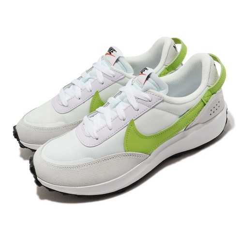 Женская повседневная обувь Nike Wmns Waffle Debut Summit White Atomic Green DH9523-101 скидки