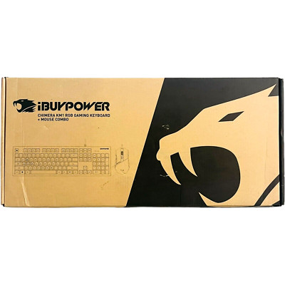 IBuyPower Chimera KM1 RGB Gaming Keyboard and Mouse Combo