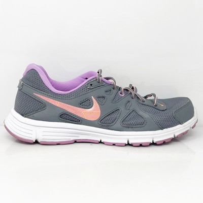 Nike Womens Revolution 2 554900-034 Серые кроссовки для бега, размер 10