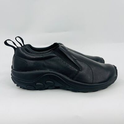 MERRELL MENS JUNGLE MOC LTR 2 BLACK SHOCK ABSORBANT SHOES J17199 SIZE 11D