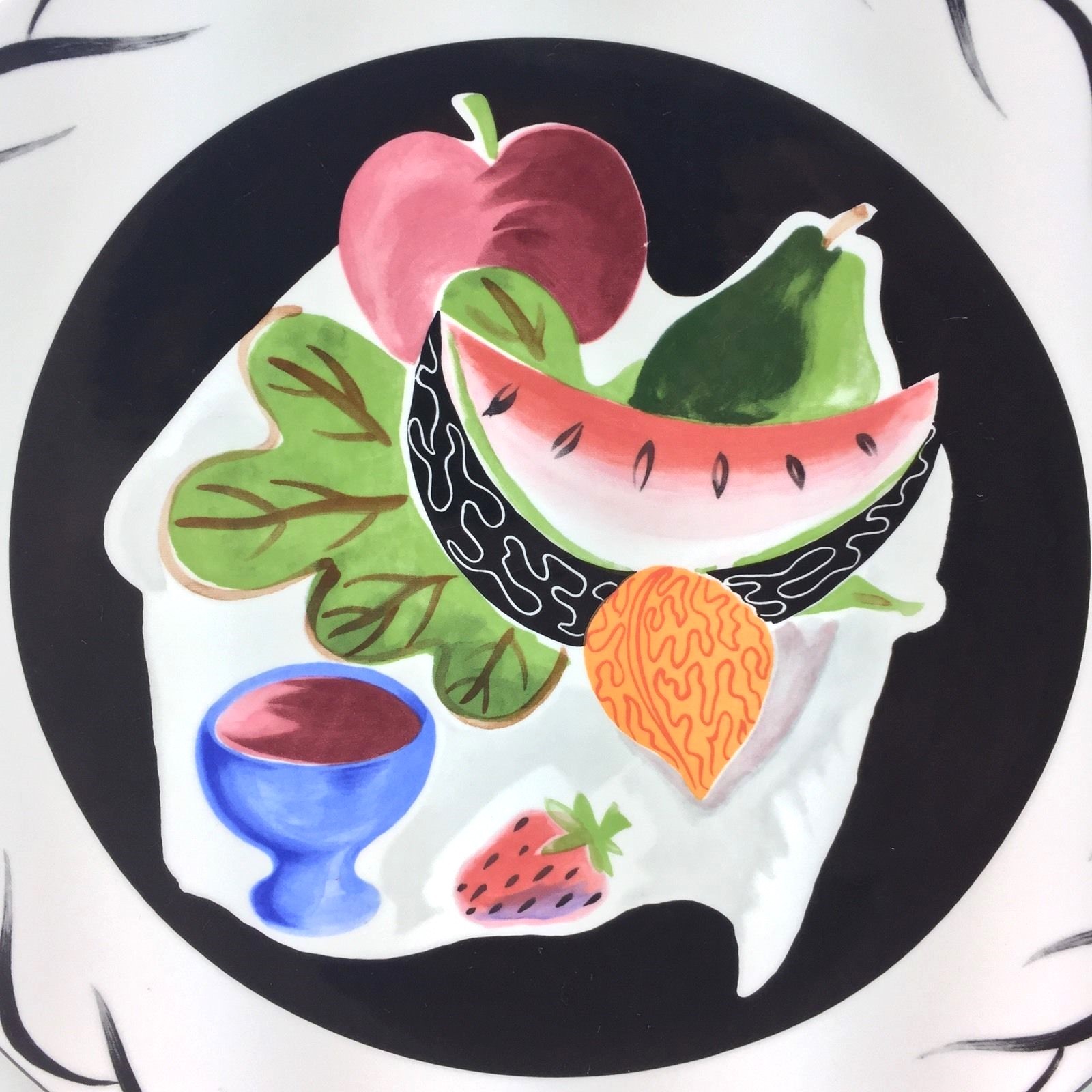 Mikasa Fashion Plaza Still Life DW 111 Lally Laslo Ironstone Dinner Plate