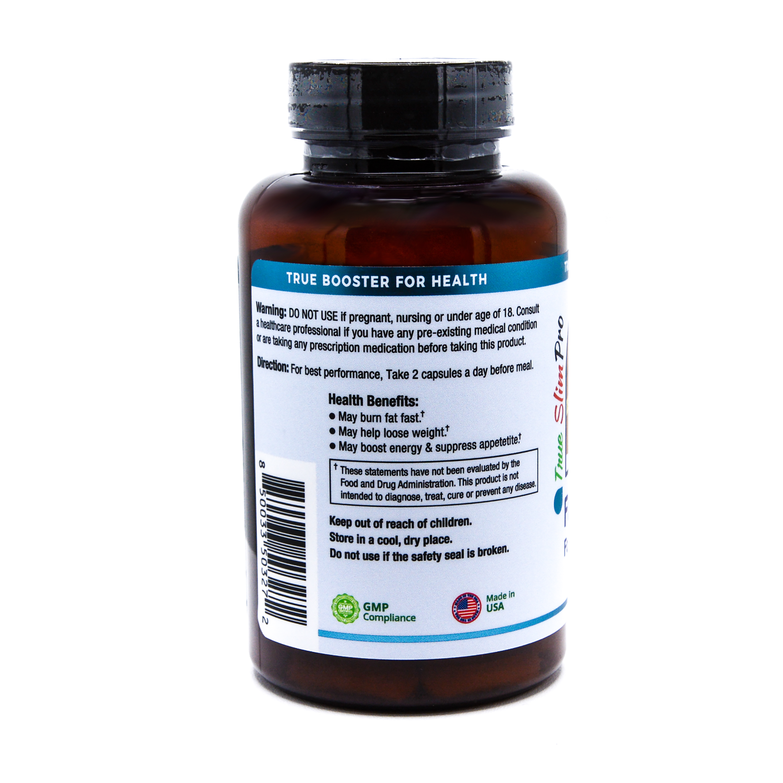 True SlimPro -Belly Fat Burner Reduce Bloating Weight Loss Supplement for Unisex