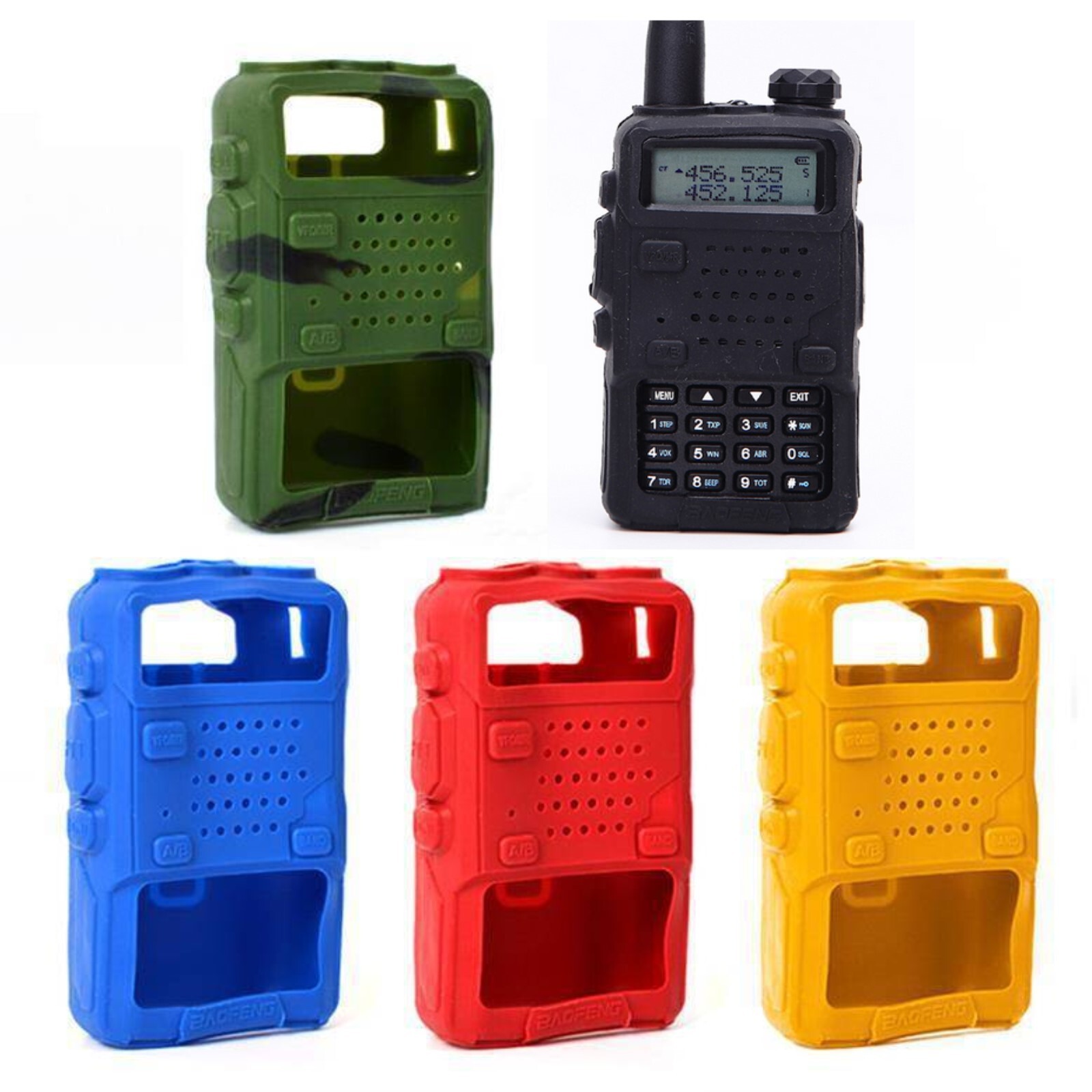 Cover Silicone Per Walkie Talkie Baofeng UV-5R | 5 Colori, Protezione Antiurto - Foto 9