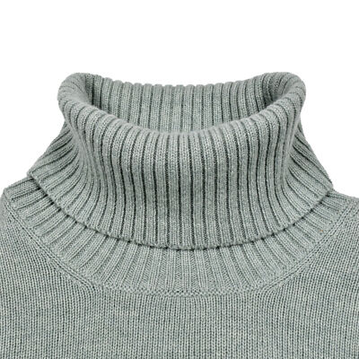 Pre-owned Brunello Cucinelli Men's 100% Cashmere Casual Turtleneck Sweater In Green
