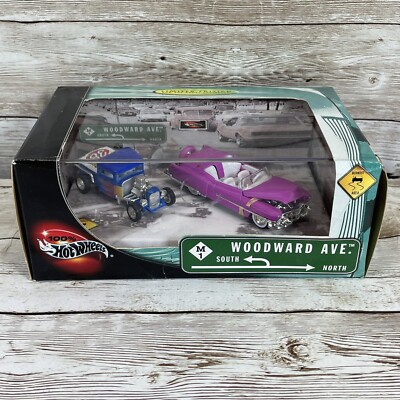 Hotwheels Ltd Edt 2002 Adult Collector Woodward Ave. 2 Car Set Mattel NIB