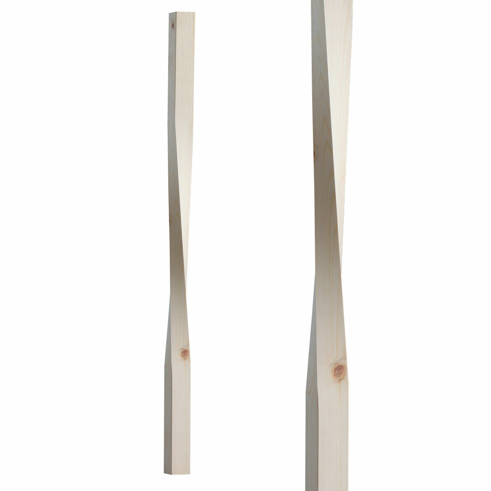 Pine Contemporary Square Twist Stair Spindle product