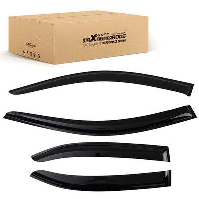 Window Rain Guard Visor for Acura TSX CU2 2009-2014 Vent Deflectors Black