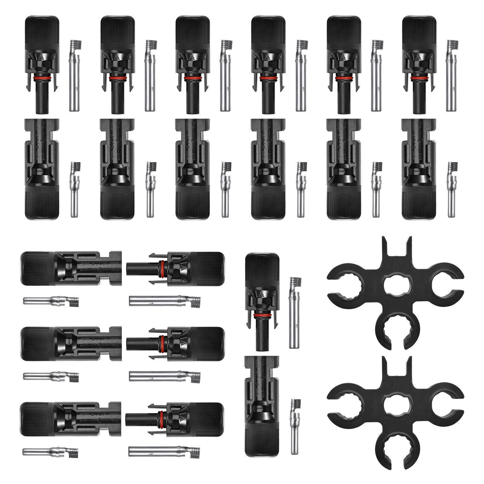 5/10/20 Pairs Cable Connectors Solar Panel 30A Line Plug Socket Male Female Set