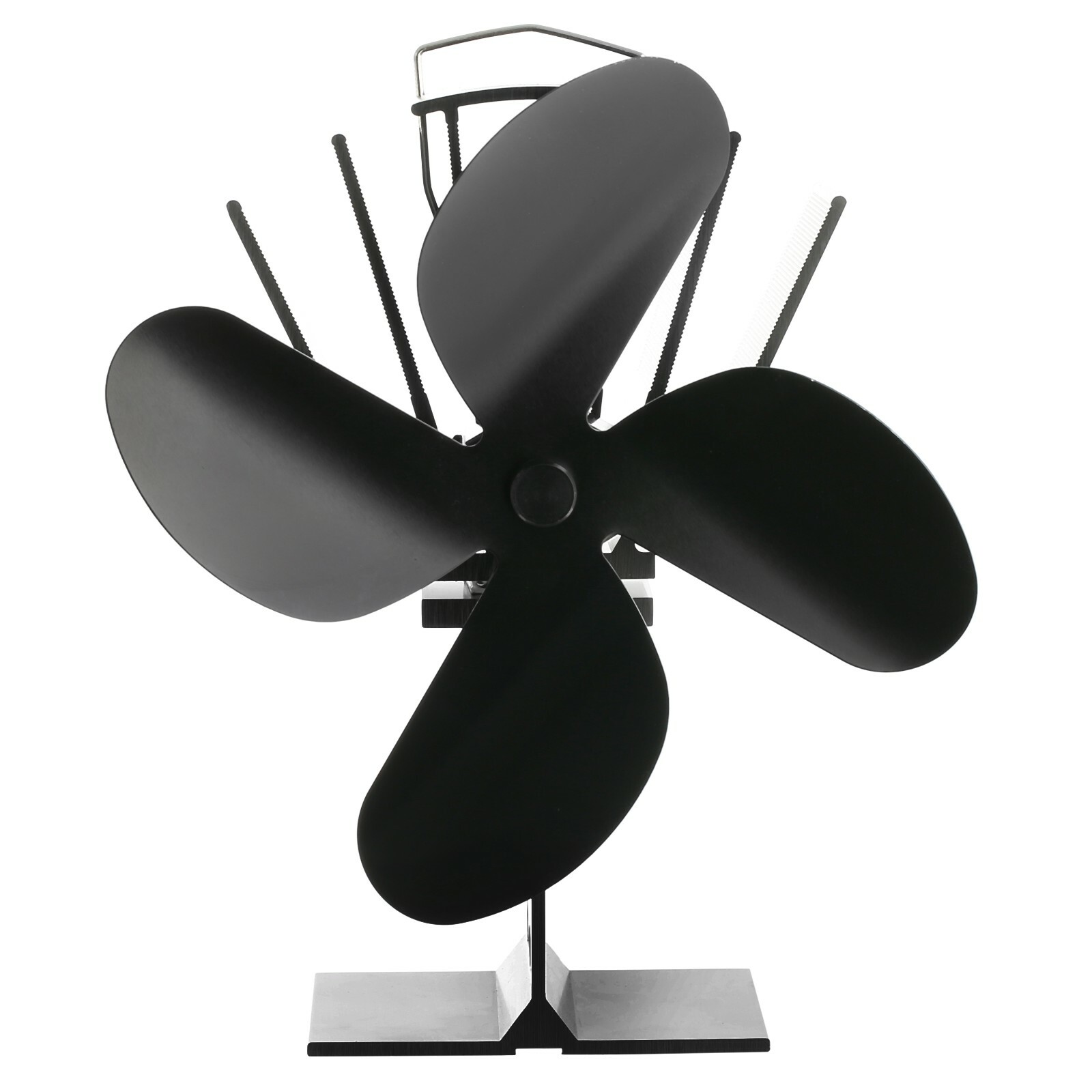 Heat Powered Wood Burning Gas Stove Top Silent Eco Friendly Warm Air