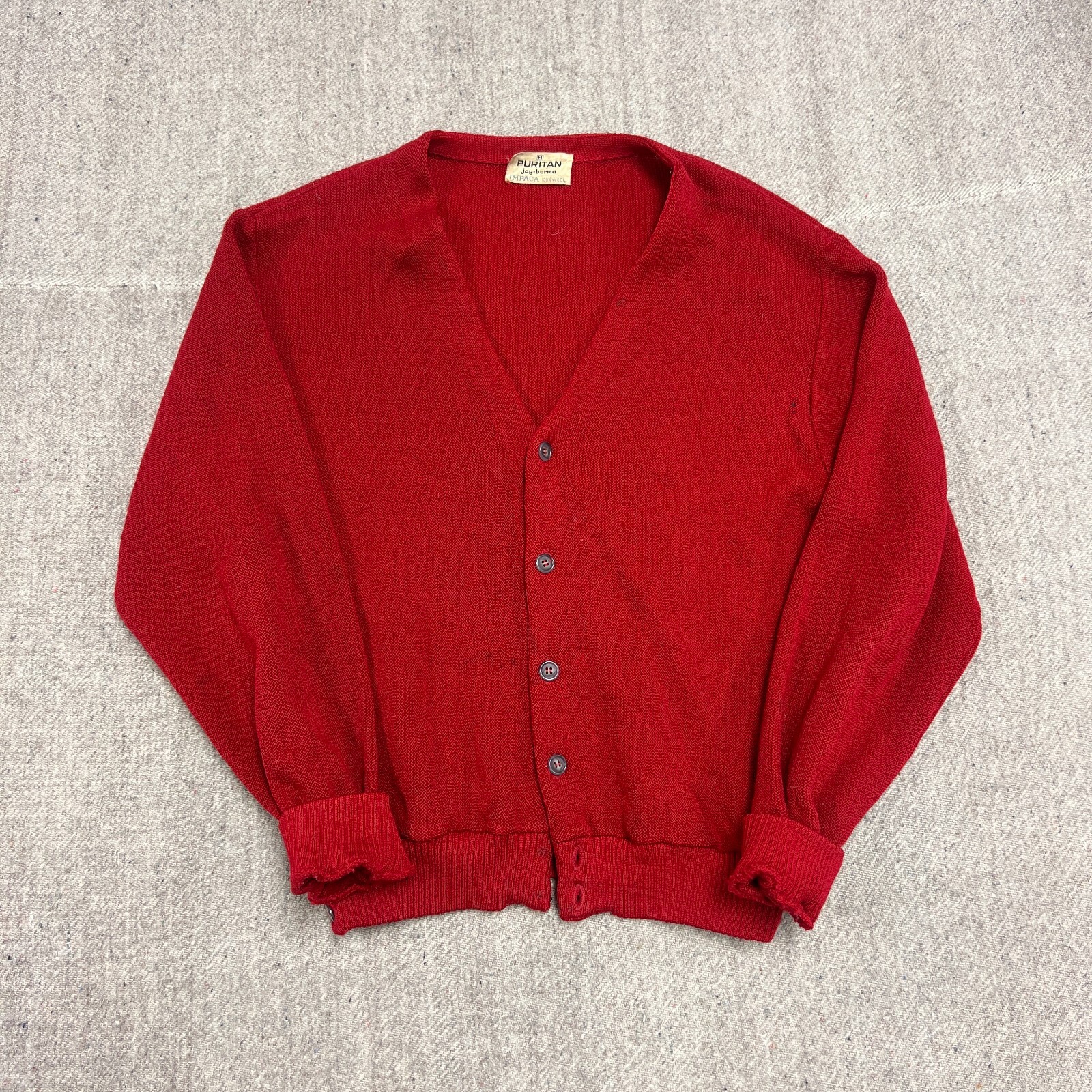 ウ*ー様 【A.PRESSE】Cotton Knit Cardigan RED ウ*ー様 【A.PRESSE】Cotton Knit Cardigan RED