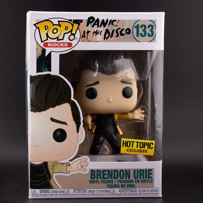 Pop Rocks! Funko Pop Panic at the Disco- Brendon Urie #133 Hot Topic +Protector