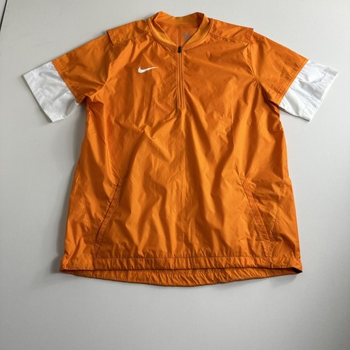 NIKE GOLF ハーフジップベスト 黒/オレンジ XL NIKE GOLF ハーフジップベスト 黒/オレンジ XL 最適な価格 黒