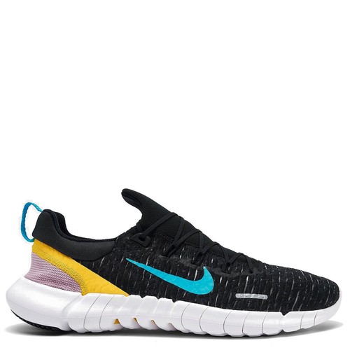 

[CZ1884-009] Мужские кроссовки Nike FREE RUN 5.0, Black/dark smoke grey/vivid sulfur/chlorine blue