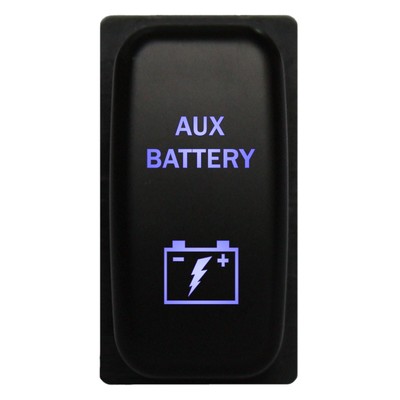 Push switch AUX BATTERY M160B 12V 3A LED blue for Mitsubishi Outlander Endeav...