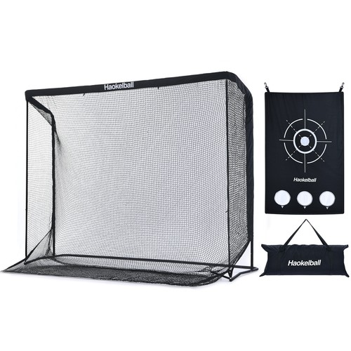 10x7.5ft Heavy Duty Golf Practice Net with Target Cloth Driving Golf Hitting Net