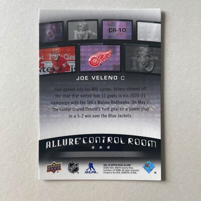 2021 Upper Deck Allure #CR-10 Joe Veleno RC Control Room