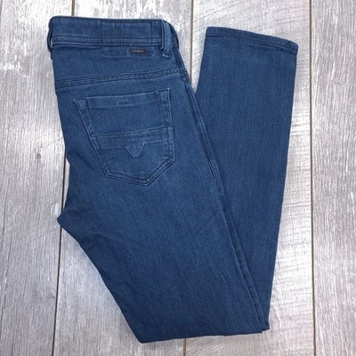 Diesel Thommer Jeans Mens 31x32 Blue Slim Skinny Stretch Denim 085AQ Indigo