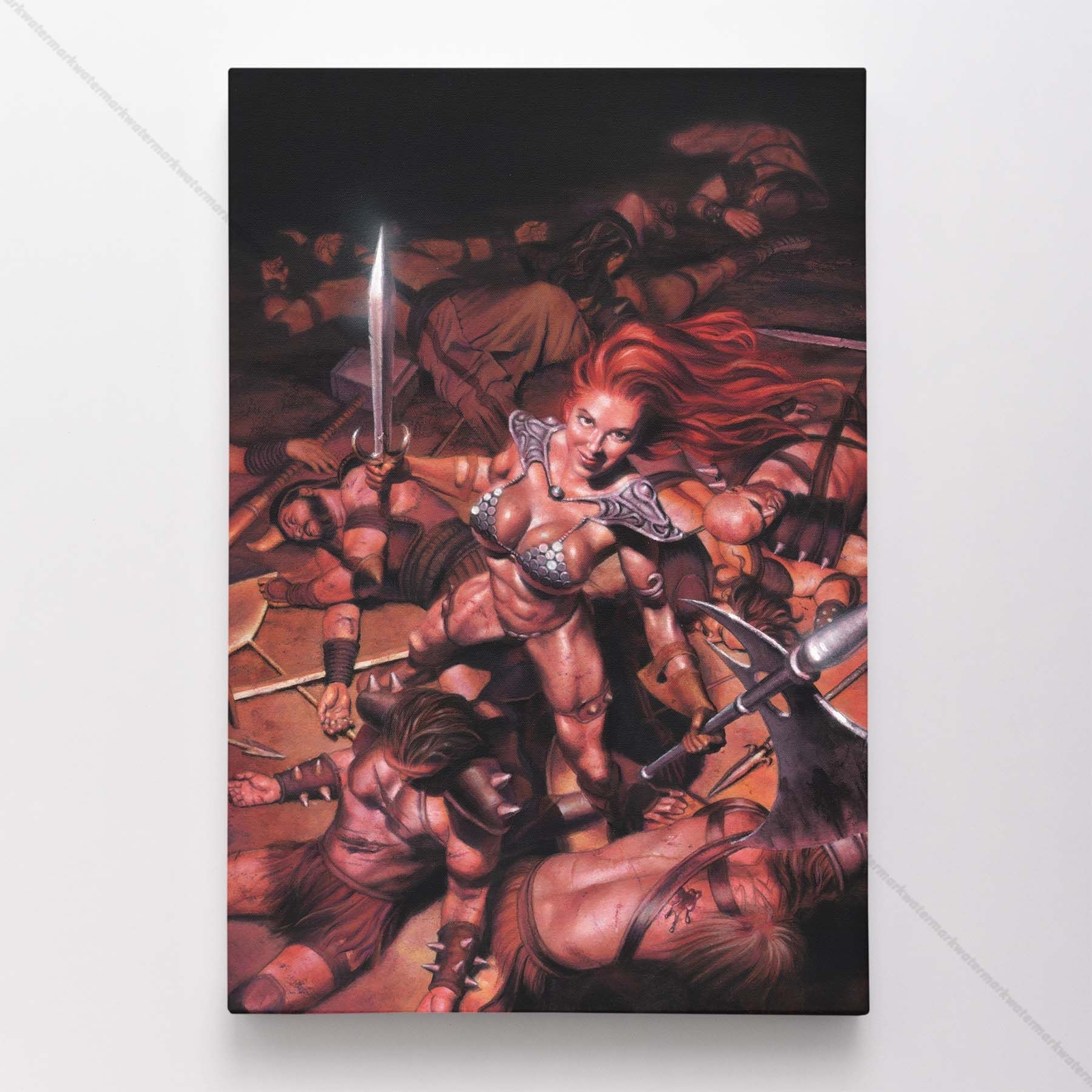 Red Sonja Poster Canvas Comic Book Art Print #1540