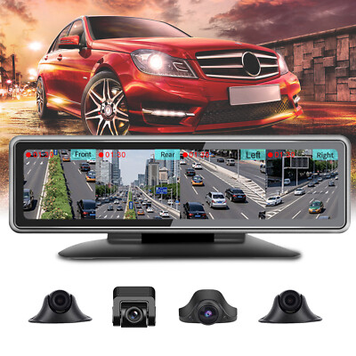 4 Cameras Dash Cam 360 Degree Panoramic Monitoring Recorder 11.26in Touch Screen