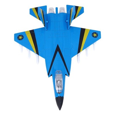 Electric Airplane Model Pull Back Sound Light Collectible Plane Model Toy For