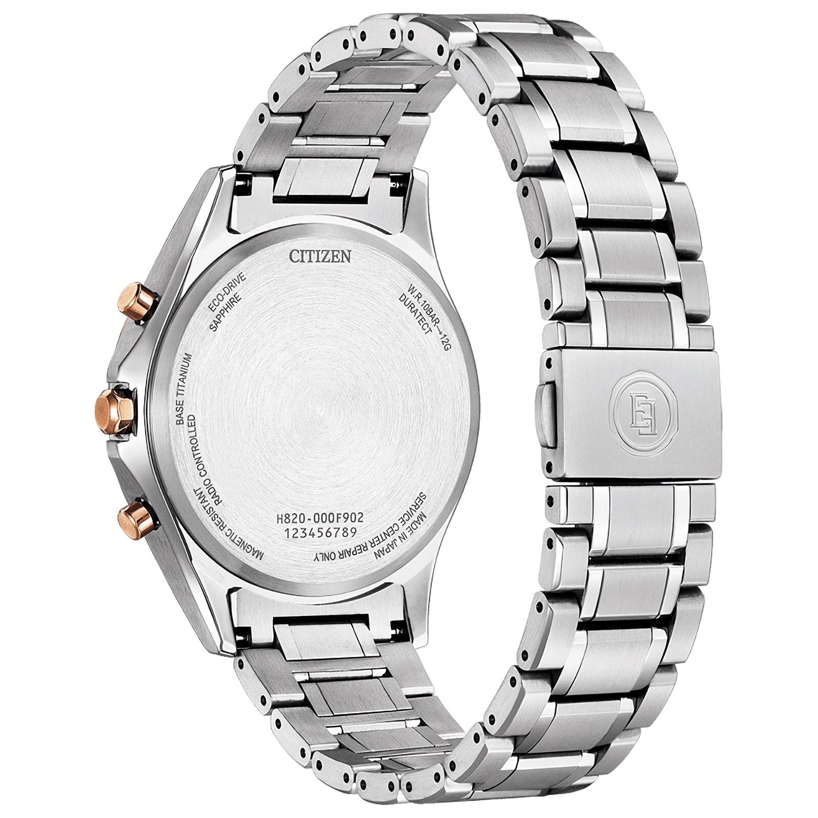 Pre-owned Citizen Exceed At9134-76f Photovoltaic Eco-drive Titanium Watch Limited 300 Pcs