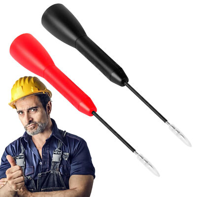 2pcs Car Multimeter Test Probe Pins Wire Piercing Needle Tip For Socket Plug