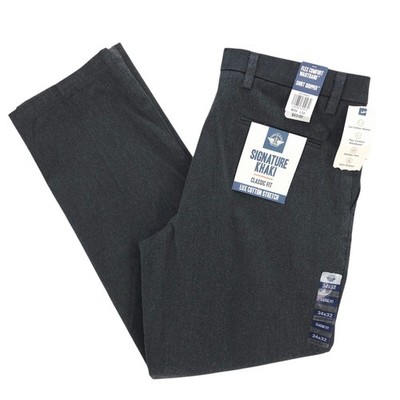 NWT DOCKERS Signature Khaki Classic Fit Lux Cotton Stretch Pants Comfort 34x32