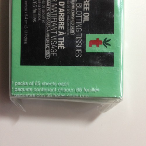 NEW 260 The Body Shop Blotting Papers Tea Tree Oil