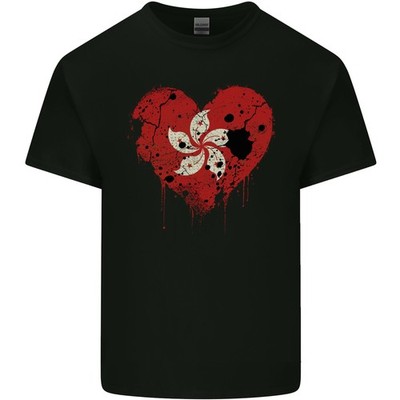 T-Shirt En Coton Léger Pour Hommes Love Flag Hong Kong Football