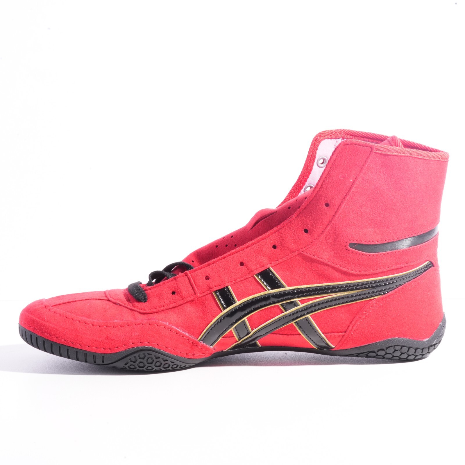 Pre-owned Asics Wrestling Shoes Ex-eo / Red/gold/shoelace Black Twr900 Successor Japan