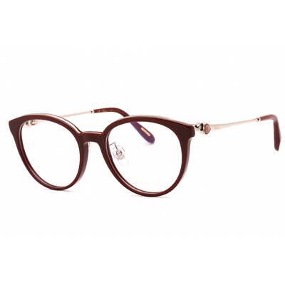 Chopard Women's Eyeglasses Shiny Bordeaux Plastic Round Full Rim VCH331S 09FH