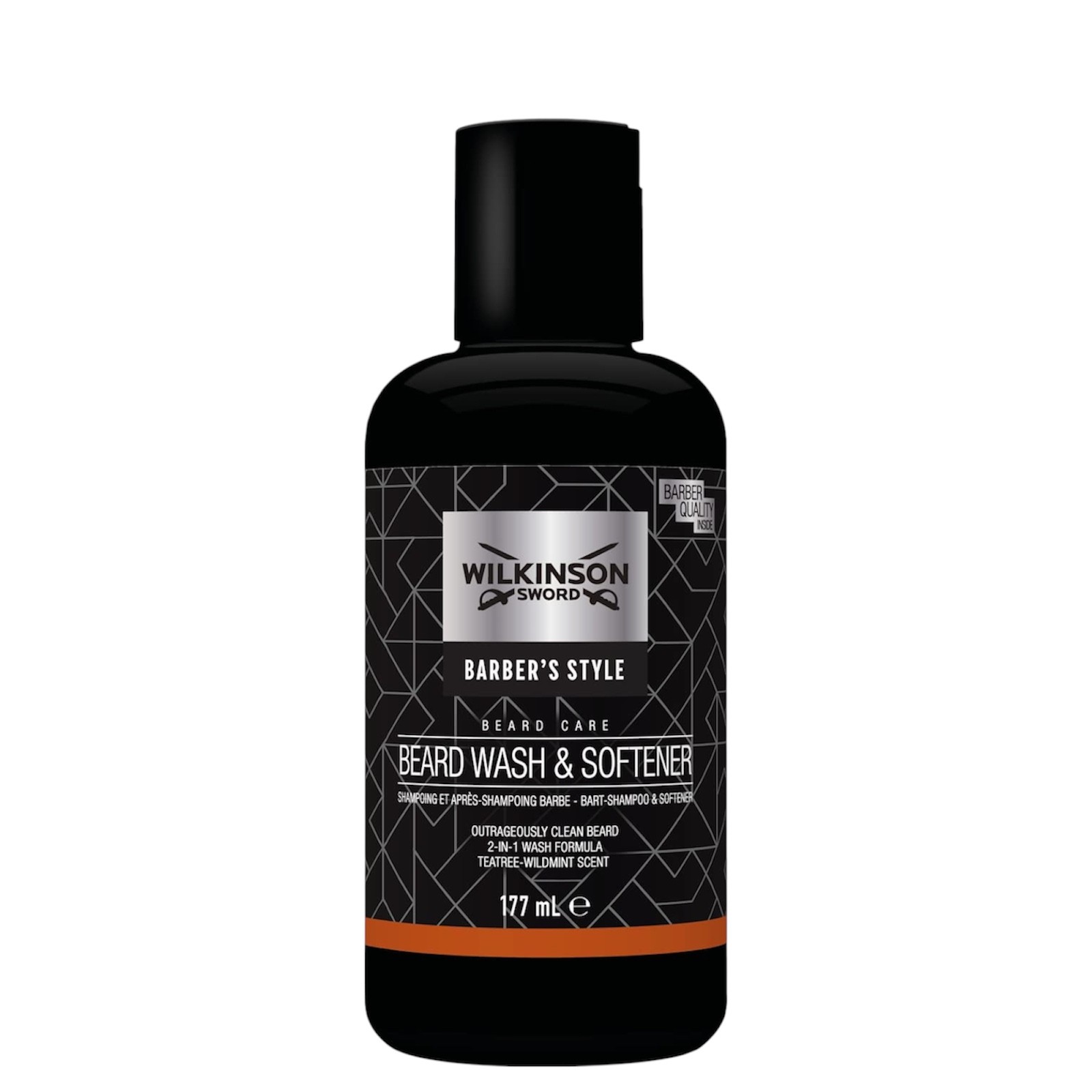 Wilkinson Sword Barber’s Style Beard Wash & Softener 177ml – Men’s Grooming