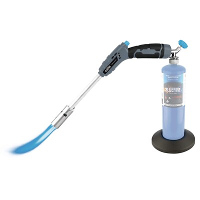 BlueFire 18  Propane Grill Torch Charcoal Starter Free Fuel Gas Cylinder Base