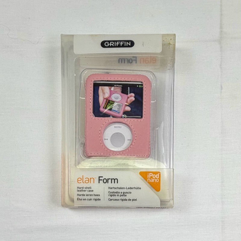 Griffin Elan Form Hard-Shell Leather Case for iPod nano 3rd Generation Pink