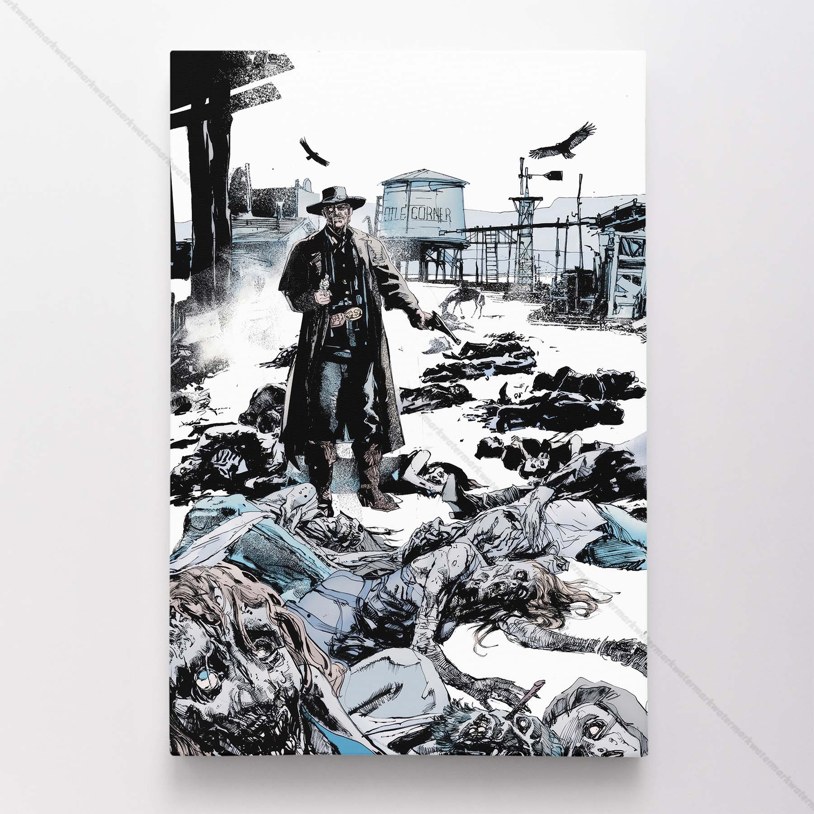 All-Star Western Poster Canvas Comic Book Cover Art DC Print #59675
